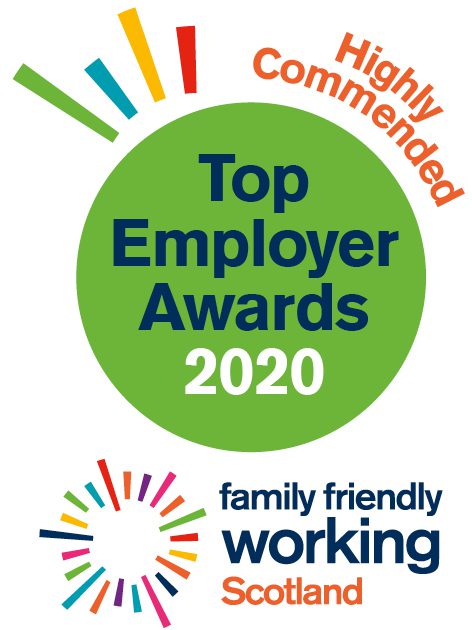 Highly Commended Top Employer Awards 2020 Family Friendly Working Scotland