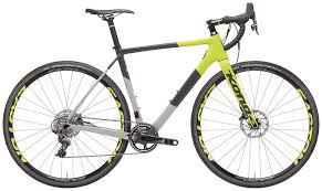 A bike with a yellow, black and grey frame.