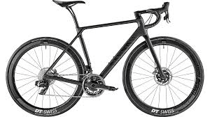 A black bicycle.